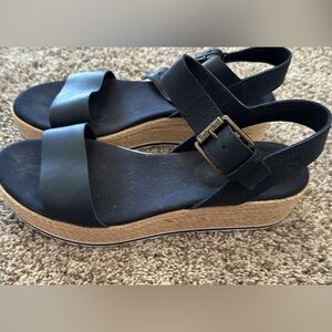 Timberland sandals size 7.5 Navy leather